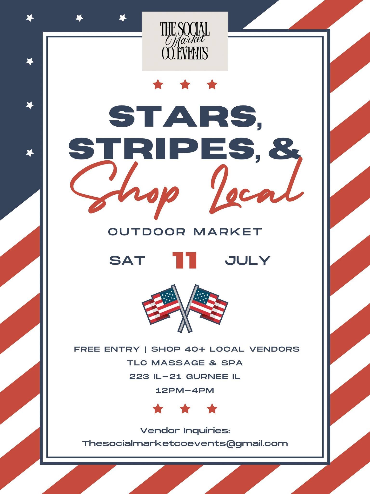 Stars, Stripes & Shop Local Outdoor Market